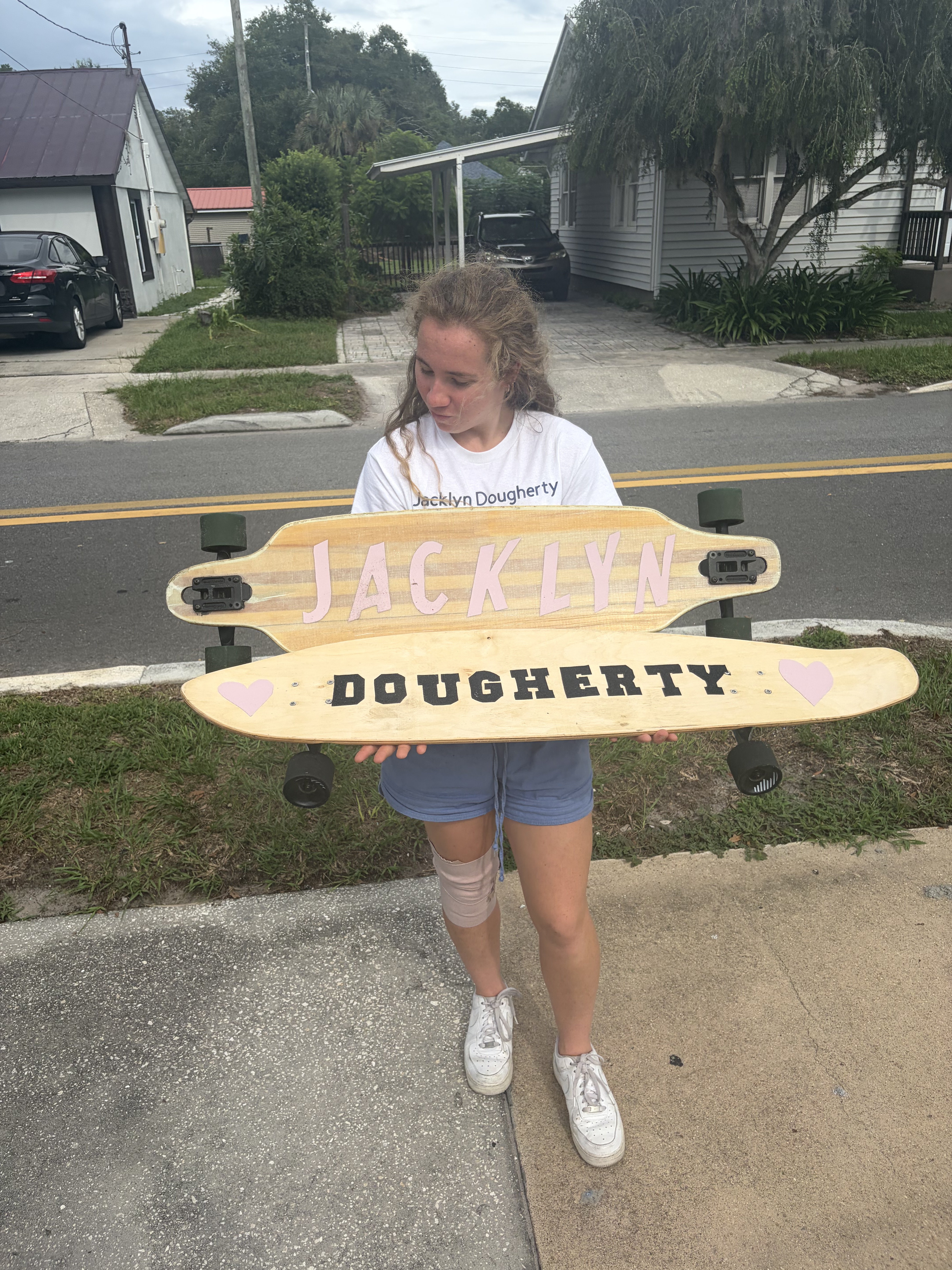 Custom Longboard Grip Tape with My Jacklyn Dougherty